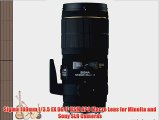 Sigma 180mm f/3.5 EX DG IF HSM APO Macro Lens for Minolta and Sony SLR Cameras