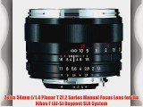 Zeiss 50mm f/1.4 Planar T ZF.2 Series Manual Focus Lens for the Nikon F (AI-S) Bayonet SLR