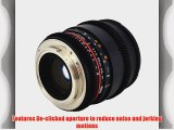 Rokinon Cine CV85M-MFT 85mm T1.5 Cine Aspherical Lens for Micro Four-Thirds 85-85mm Fixed Lens