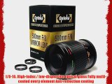Opteka 500-1000mm High Definition Mirror Telephoto Lens for Sony E-Mount NEX-7 NEX-6 NEX-5