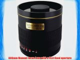 Rokinon 800M-B-AI 800mm F8.0 Mirror Lens for Nikon (Black)