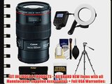 Canon EF 100mm f/2.8 L IS Macro USM Lens with Ringlight   Tripod   3 Filters Kit for EOS 6D