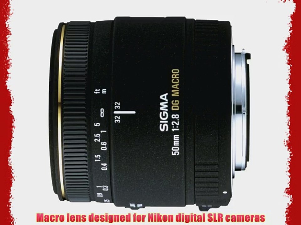 Sigma 50mm f/2.8 EX DG Macro Lens for Nikon SLR Cameras