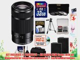 Sony Alpha E-Mount 55-210mm f/4.5-6.3 OSS Zoom Lens (Black) with Sony Case   32GB Card   2