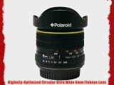 Polaroid Studio Series Ultra Wide Angle 8mm f/3.5 Circular Fisheye Lens For The Canon Digital