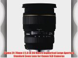 Sigma 24-70mm f/2.8 EX DG Macro Aspherical Large Aperture Standard Zoom Lens for Canon SLR