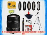 Sigma 18-250mm f3.5-6.3 DC MACRO HSM Lens with UV CPL FLD ND4 and  10 Macro Filters for Sony