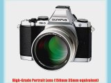 Olympus M.ZUIKO DIGITAL ED 75mm f1.8 (Silver) Lens for Olympus and Panasonic Micro 4/3 Cameras