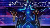 Xpogo Stunt Team Pogo Crew Flips Over Nick Cannon - America's Got Talent 2014