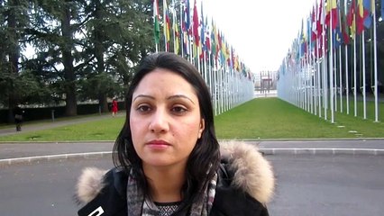 Shagufta Message In Front Of UNHRC Geneva