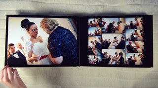 The amazing Greek wedding album of Nicola & Chris, shot and designed by Peter Lane Photography