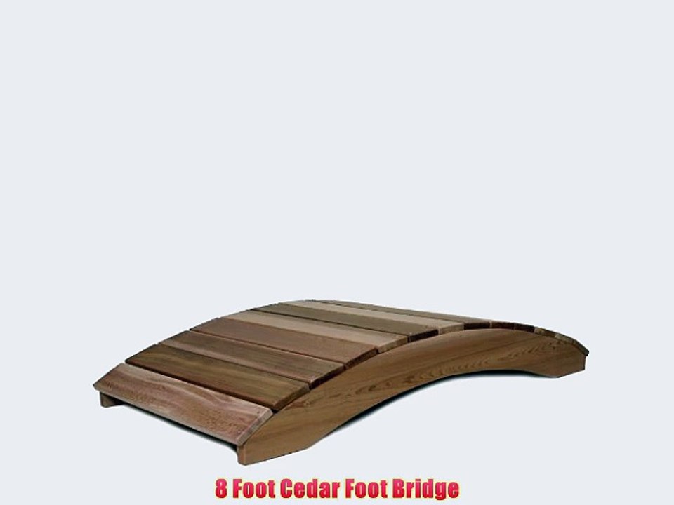 CEDAR ADIRONDACK Outdoor Chairs Tables and Patio Furniture Sets Garden Foot Bridge
