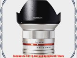 Rokinon RK12M-MFT-SIL 12mm F2.0 Ultra Wide Angle Lens for Olympus/Panasonic Micro 4/3 Cameras