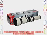 Opteka 650-2600mm High Definition Telephoto Zoom Lens for Pentax K-S1 K-500 K-50 K-30 K5 IIs
