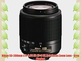 Nikon 55-200mm f/4-5.6G ED AF-S DX Autofocus Zoom Lens - Grey Market