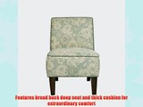 angelo:HOME Dover Chair in Vintage Sea Foam Blue Floral Renu Leather