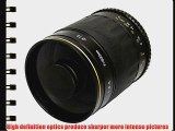 Opteka 500mm f/8 High Definition Telephoto Mirror Lens for Canon EOS 7D 6D 5D 1DX 70D 60D 50D