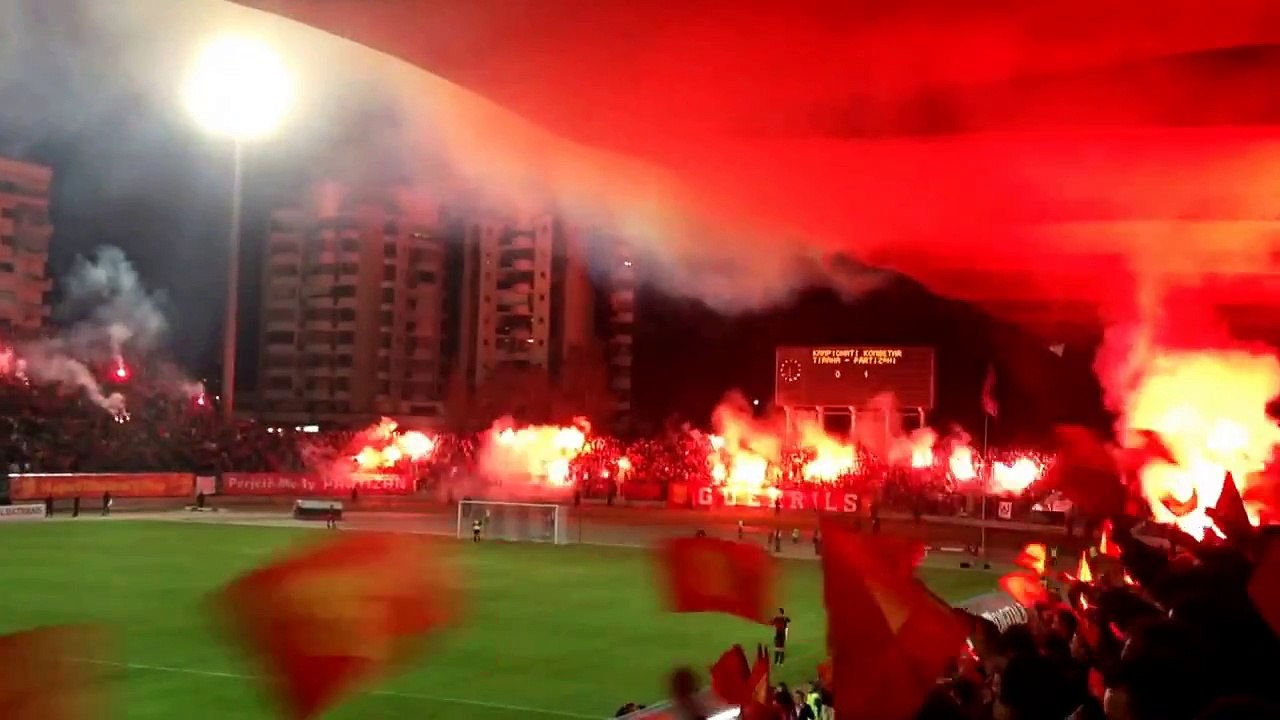 Tirona - Partizani 13.03.2015 ULTRAS
