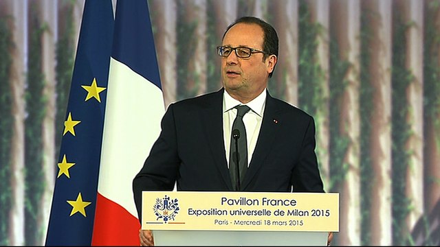 Discours lors de l'évènement La France à l’exposition universelle de Milan 2015