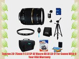 Tamron 28-75mm F/2.8 SP AF Macro XR Di LD-IF Lens Pro Kit For Canon EOS