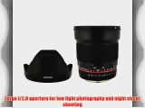 Rokinon 16M-M 16mm f/2.0 Aspherical Wide Angle Lens for Canon M-Mount