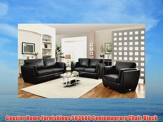 Coaster Home Furnishings 503686 Contemporary Chair Black