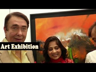 Inaugurate Exhibition of Painting Revelations With Randhir Kapoor