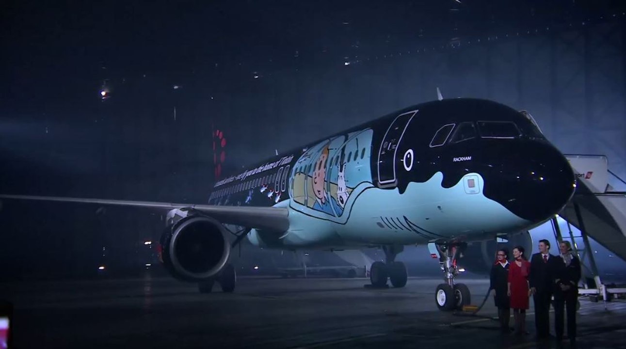 Un Airbus A320 aux couleurs de Tintin
