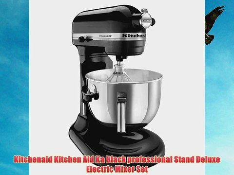 Kitchenaid Kitchen Aid Ka Black professional Stand Deluxe Electric Mixer Set