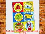 Two-Two Train 2nd Birthday Sticker Sheets (4 count) Party Accessory