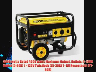 Champion Power Equipment Portable 3500 / 4000 - watt Generator with Wheel Kit