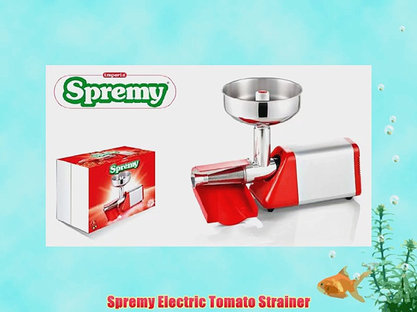Spremy Electric Tomato Strainer - video Dailymotion
