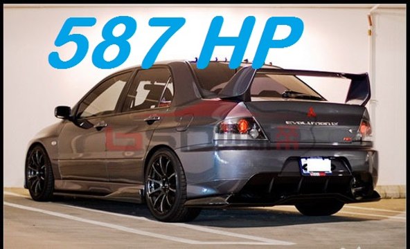 TESTS. LANCER EVO 8 587 HP gt6