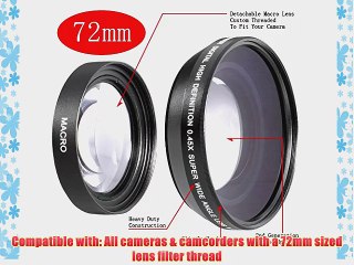 Tải video: Neewer 0.45x 72mm Wide Angle Lens with Macro for Canon EOS 7D 60D EF 28-135mm f/3.5-5.6 IS