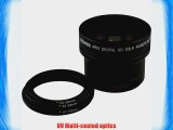 Bower VLB1658B High-Speed Super Fisheye Wide-Angle Lens with Macro 0.16x 58mm