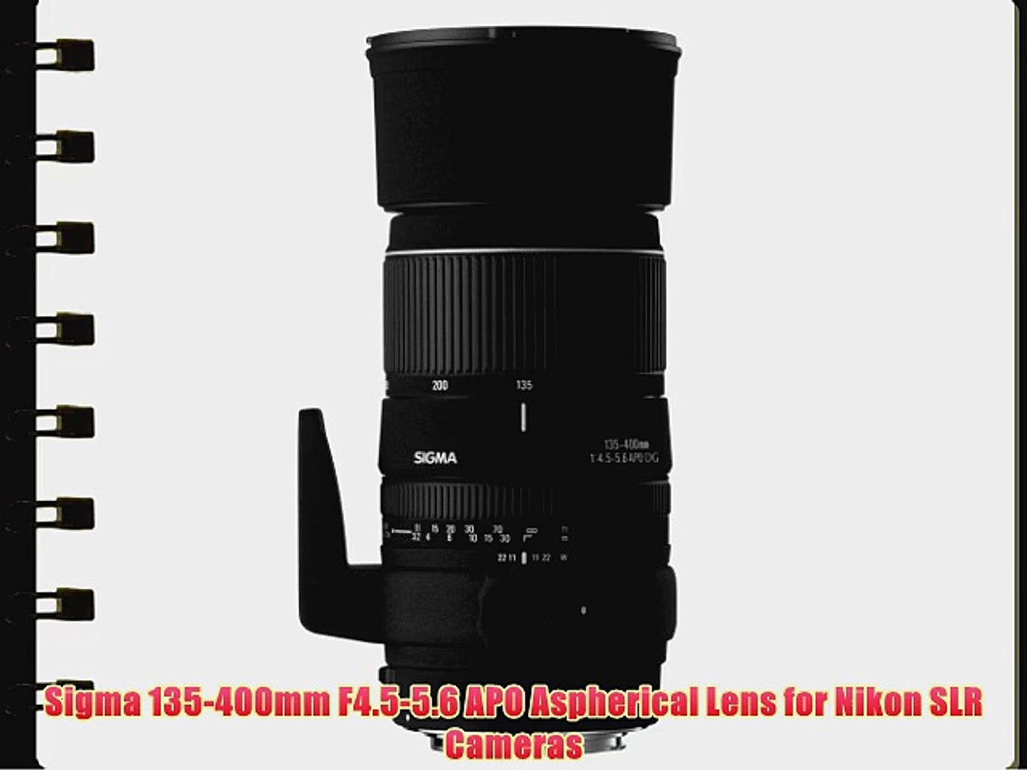 Sigma 135-400mm F4.5-5.6 APO Aspherical Lens for Nikon SLR Cameras 