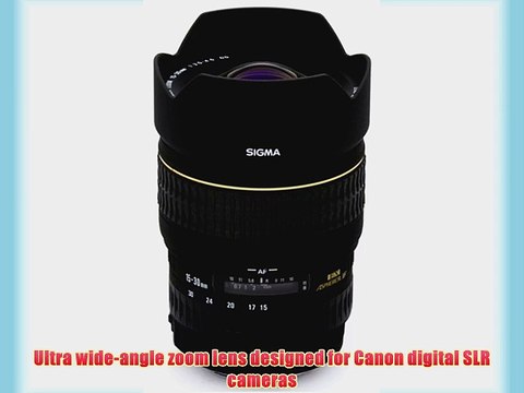 Sigma 15-30mm f/3.5-4.5 EX DG IF Aspherical Ultra Wide Angle Zoom Lens with B