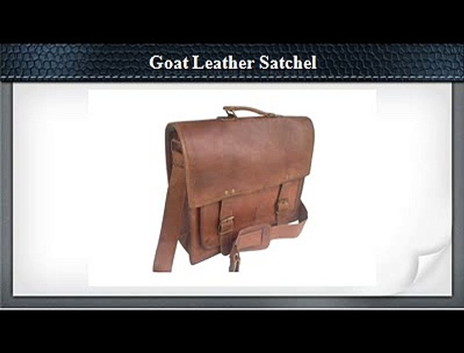 Goat Leather Laptop Bag - High On Leather