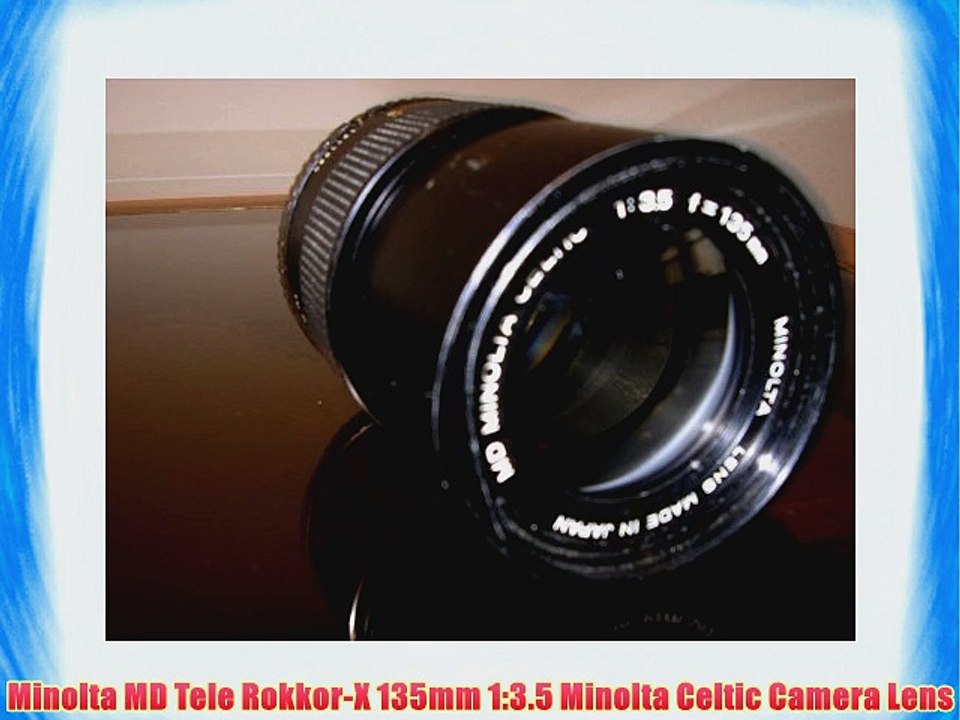 Minolta MD Tele Rokkor-X 135mm 1:3.5 Minolta Celtic Camera Lens