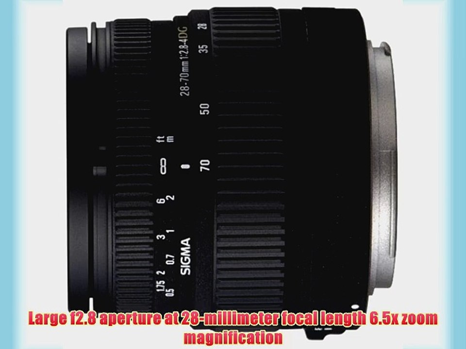 Sigma 28-70mm f/2.8-4 DG Aspherical Large Aperture  Zoom Lens for Nikon SLR Cameras