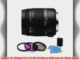 Sigma 18-250mm F3.5-6.3 DC OS Macro HSM Lens for Nikon AF Kit