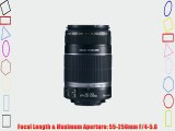 Canon EF-S 55-250mm f/4.0-5.6 IS Telephoto Zoom Lens for Canon Digital SLR Cameras with Lens