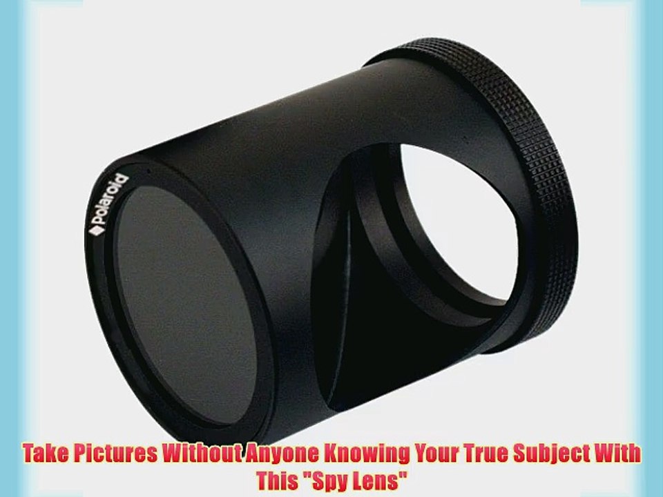 Polaroid 58mm HD Right Angle Mirror (SPY) Lens For The Canon Digital EOS Rebel SL1 (100D) T5i