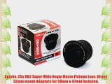 Opteka .35x HD2 Super Wide Angle Panoramic Macro Fisheye Lens for Canon GL2 GL1 MiniDV Digital