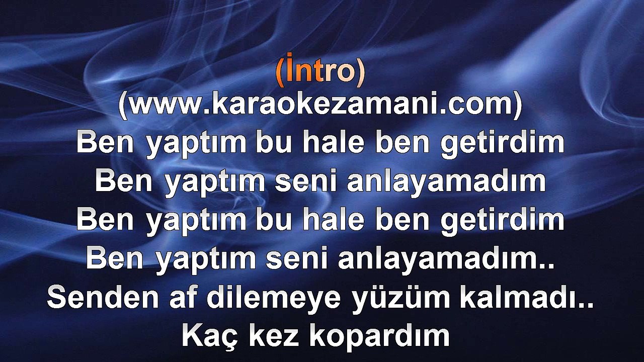 Adnan Fırat - Ölürsem Üzülme - 2010 TÜRKÇE KARAOKE