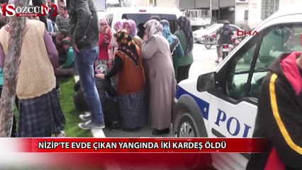 Скачать видео: Nizip'te evde çıkan yangında iki kardeş öldü