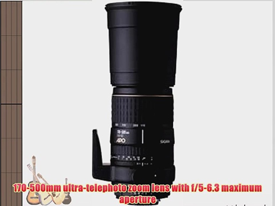 Sigma 170-500mm f/5-6.3 DG RF APO Aspherical Ultra Telephoto Zoom Lens for Minolta and Sony
