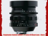 Voigtlander Nokton 50mm f/1.1 Leica M Mount Lens - Black