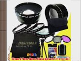 52mm Macro Close Up Kit   Wide Angle   2x Telephoto Lenses   3 Piece Filter Kit for Canon EOS