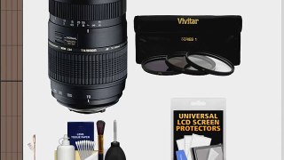 Tamron 70-300mm f/4-5.6 Di LD Macro 1:2 Zoom Lens with 3 UV/CPL/ND8 Filters   Accessory Kit